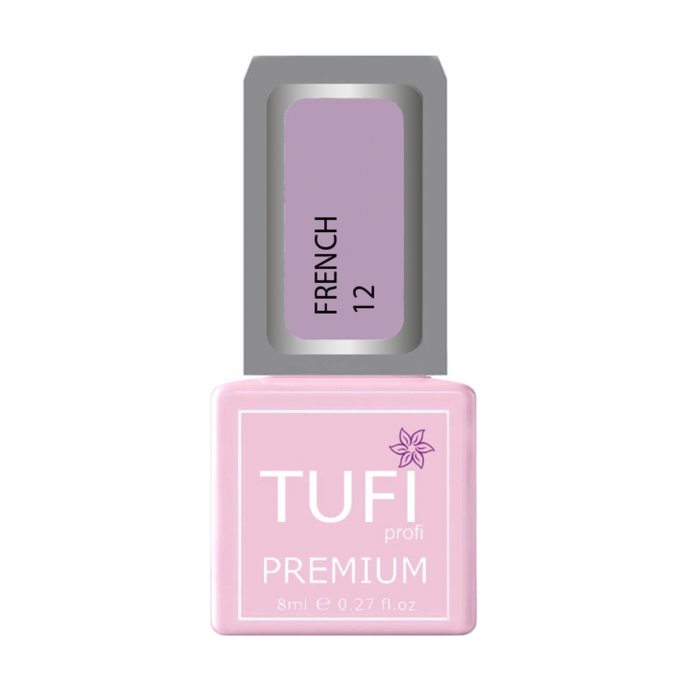 Гель-лак для нігтів Tufi profi Premium French 12 Ліловий, 8 мл